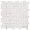 Andova Tiles Fabrique Jacard Brown 1-in. x 2-in. Basketweave Marble Look Polished Natural Stone Wall & Floor Mosaic Tile ANDFAB236 - alternate 4